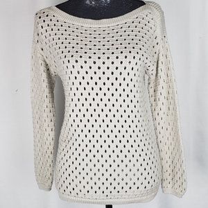 BCBGeneration Eyelet Knit Top Size XS